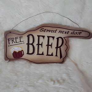 Funny beer sign